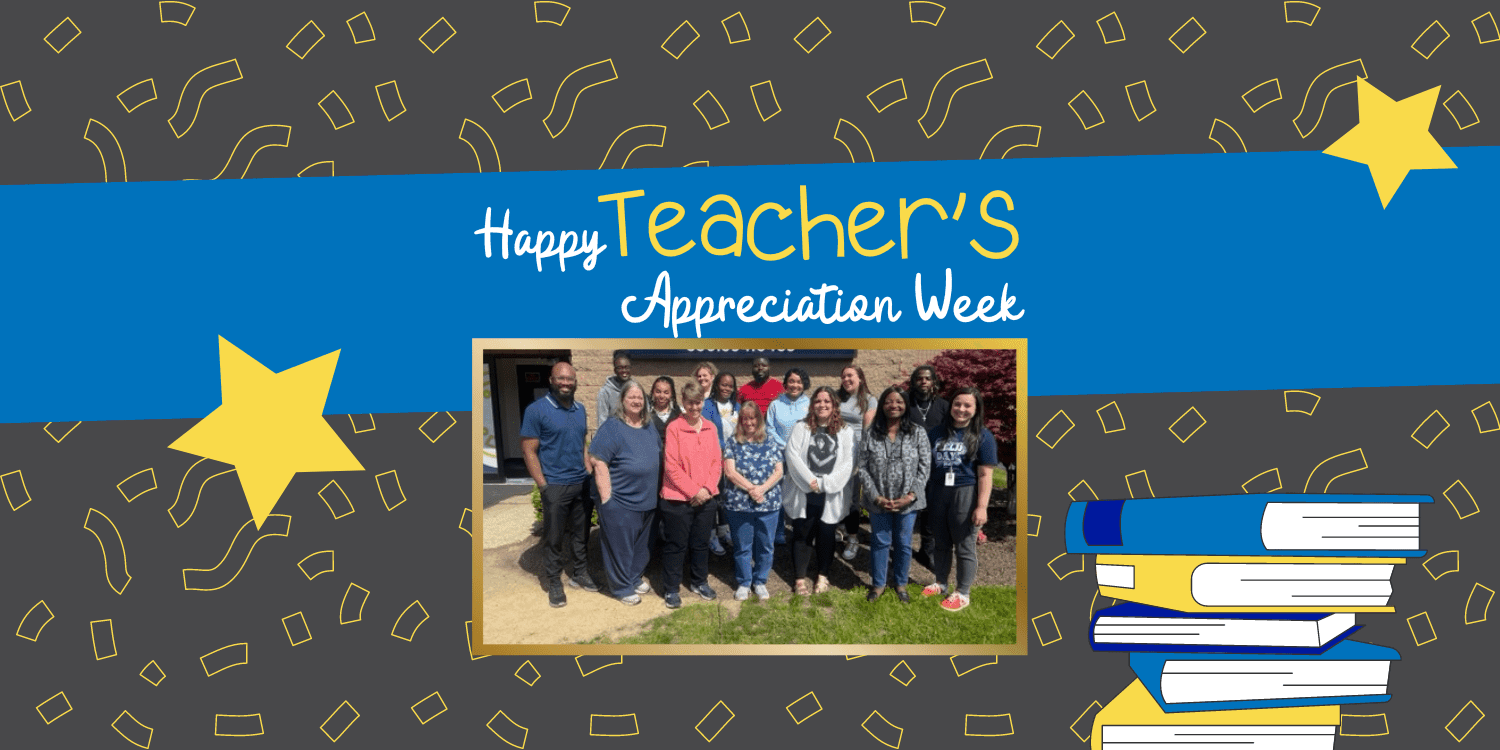 Group photo of adults for Teacher Appreciation Week.